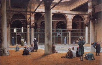 Interior of a Mosque 1870 Greek Arabian Orientalism Jean Leon Gerome Oil Paintings